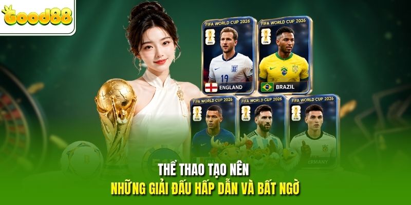 Thể thao tạo nên những giải đấu hấp dẫn và bất ngờ